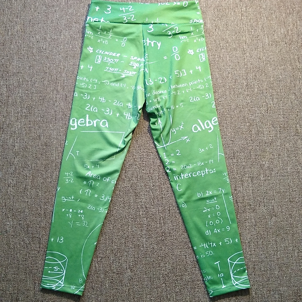 Green Math leggings - Picture 3 of 5